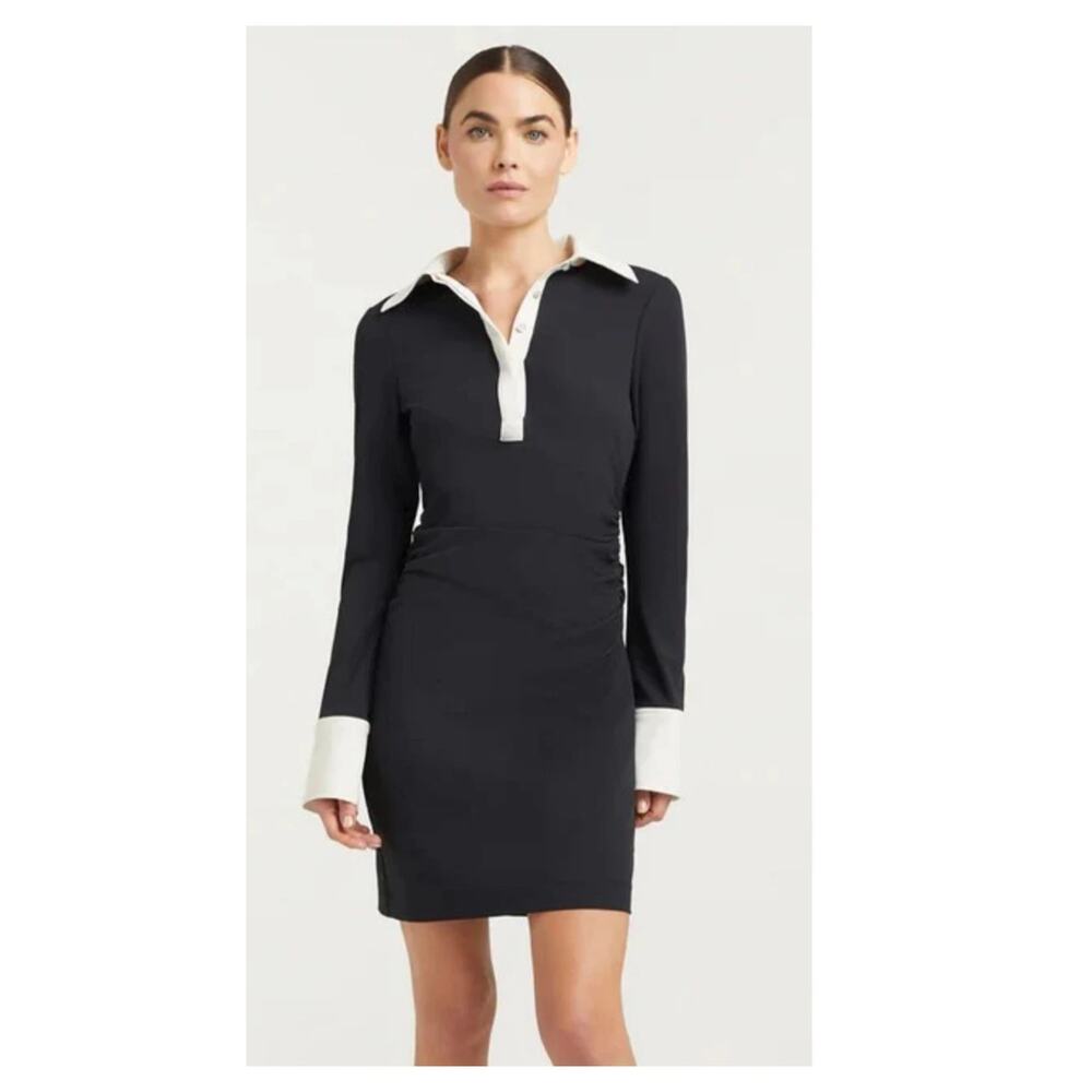 NEW Cinq à Sept Elowen Long Sleeve Shirtdress Size 16